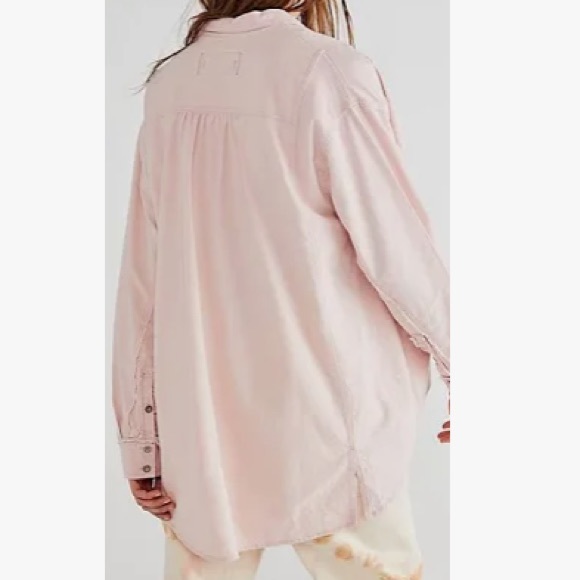 Free People Oxford Dreams Cotton Button-up Shirt   50% OFF - Picture 8 of 8